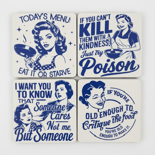 Magnet Set- Retro Ladies in Blue